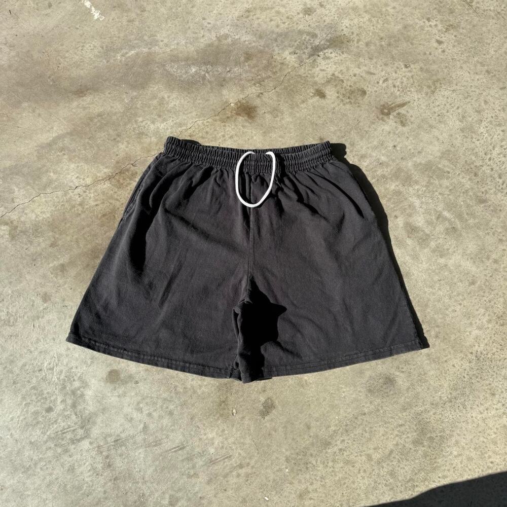 Y2K Black Cotton Shorts